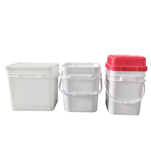 1L 2L 3L 4L 5L Mini-Plastik eimer Recycelbare Materialien Rechteckiger 5 Gallonen wieder verwendbarer Plastik eimer mit Griff - Product Image 1