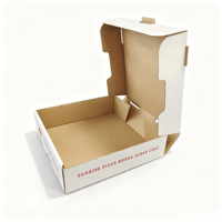 Boîtes à pizza à emporter écologiques, recyclables, jetables, en carton ondulé B/E, avec laminage mat, qualité alimentaire, avec logo personnalisé, SP3591