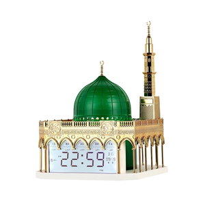 Horloge intelligente islamique avec haut-parleur <span class=keywords><strong>Coran</strong></span>, connexion Bluetooth, <span class=keywords><strong>tableau</strong></span> des heures de prière musulmane, montre compacte classique pour <span class=keywords><strong>salon</strong></span> et cuisine - Product Image 6