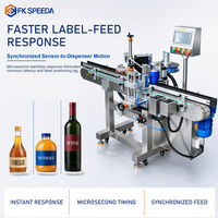 FK SPEEDA Machine d'étiquetage automatique polyvalente multi-modes à enveloppement complet 360° pour étiquettes frontales, arrière et intercalaires, haute vitesse