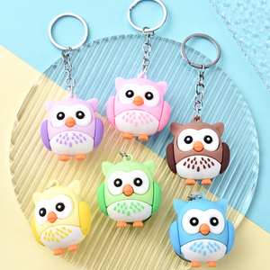 Soododo Neuer Niedlicher Anime-Cartoon-Eulen-Puppen-PVC-Schlüsselanhänger, Accessoire für Studenten und Paare, Kleines Geschenk, Großhandel - Product Image 4