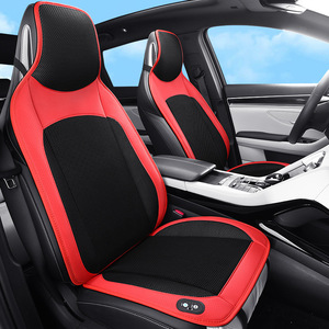 Housse de siège de voiture ventilée et rafraîchissante <span class=keywords><strong>Autoway</strong></span> P5602 12V en soie respirante 120*55cm, ajustement universel, imperméable, avec soutien lombaire - Product Image 3