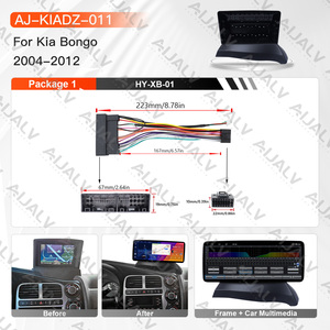 Cadre 12,3 pouces <span class=keywords><strong>pour</strong></span> KIA BONGO 2004-2012 LHD, finition texturée, garniture de console <span class=keywords><strong>centrale</strong></span> automobile, kit complet d'unité principale, montage facile - Product Image 2