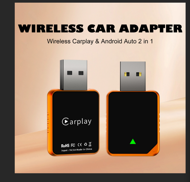 New CP026-10 2 in 1 Usb Android Car Wireless Carplay Adapter Oem Shenzhen Wireless Carplay Adapter for Zeeker