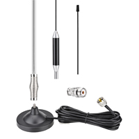Antenne de fouet CB à base magnétique Superbat 27MHz avec câble coaxial RG58/U améliorant la qualité et la portée de la réception radio CB