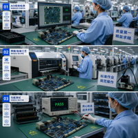 Assemblage de circuits imprimés (PCB) personnalisés pour la maison intelligente, fabriqués à l'usine de Shenzhen, finition de surface ENIG, blindage RF/EMI, fichiers Gerber, liste BOM