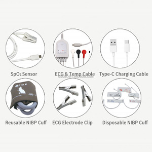 Moniteur vétérinaire sans fil OSCAT, équipement médical pour animaux, moniteur <span class=keywords><strong>de</strong></span> pression artérielle multifonctionnel, oxymètre <span class=keywords><strong>de</strong></span> <span class=keywords><strong>pouls</strong></span> portable pour animaux - Product Image 5
