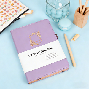 Carnet de notes en similicuir de qualité supérieure en gros - Bordure dorée personnalisée avec feuille d'or, élégant carnet d'écriture pour le bureau et les cadeaux - Product Image 1