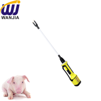 WANJIA - Fouet Électrique Rechargeable pour Bétail avec Lumière, Fouet de Manutention Durable pour Porcs, Vaches, Chèvres, Gestion d'Exploitation Agricole