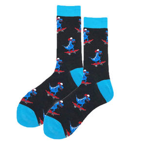 2024 gros pas cher hiver coton femmes <span class=keywords><strong>fantaisie</strong></span> Design Multi coloré à motifs heureux drôle équipage Tube Sox mignon chaussettes de noël - Product Image 6
