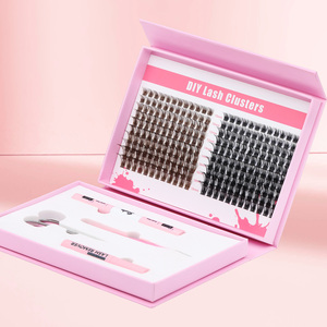 Kit de cils DIY Sulv, nouveau design, cils segmentés 20D 30D 40D, cils individuels en grappe, cils moelleux, kit d'extension de cils DIY - Product Image 2