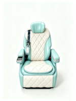 Siège de Capitaine Inclinable de Luxe en Cuir Vert Menthe Premium pour MPV, Van, SUV avec Contrôle par Écran Tactile – Siège de Modification Automobile