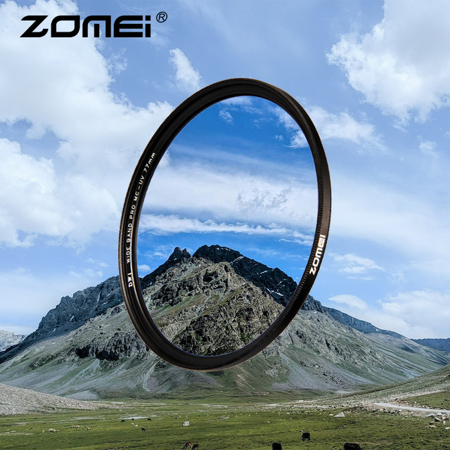 ZOMEI 49mm Slim Multi-Coated Optical Glass UV Protective Filter Aluminum Alloy Frame Waterproof Oil Scratch-Resistant for Camera