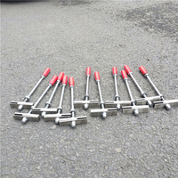 Nouveau marteau d'inspection métallique antirouille pour intercalaires de voies ferrées, avec lames de jauge interchangeables de 2/4/6/10 mm pour points de commutation