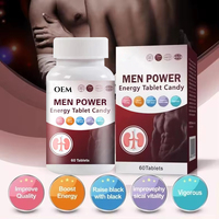 Complément alimentaire à base de plantes pour hommes adultes, Maca Tongkat Ali, booster d'énergie, capsules d'énergie puissantes