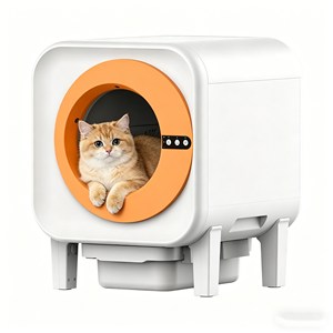 OEM Wholesale Smart Cat Litter <b>Box</b> Lettiera Eco Friendly ABS Material Odor Control Safe Design For Household Cats - Product Image 1