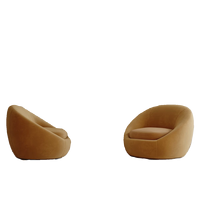 Canapé individuel nordique moderne et minimaliste pour salon, fauteuil de détente style crème, tendance des influenceurs