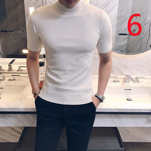 T-shirt 14154 da uomo a maniche corte 2021 estate nuova tendenza <span class=keywords><strong>abbigliamento</strong></span> da uomo in seta di ghiaccio - Product Image 6