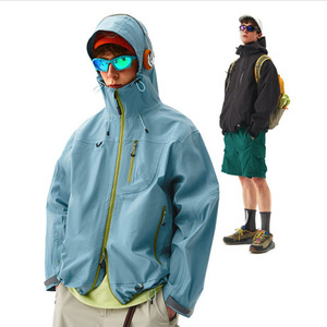 Veste 3-en-1 Hardshell Unisexe Coupe-Vent Imperméable à Capuche à Manches Longues pour Randonnée et Alpinisme en Plein Air - Product Image 2