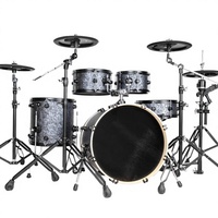 Batterie de percussions électroniques HXM XD-2000-KM en acier inoxydable double couche couleur naturelle, design acoustique, vente directe d'usine, professionnelle