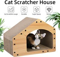 Vietnam Carton Chat Maison Grattoir Durable Chat Griffoir Cabine avec Toit Chat Salon Lit
