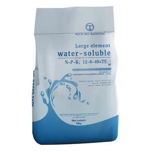 100% Water Soluble Fertilizer NPK 12-8-40+te High Purity Fully Solubility Balance Formulations