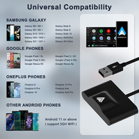 Dongle Android Auto sans fil : convertit l'Android Auto filaire d'origine en version sans fil, connexion automatique Plug & Play, adaptateur USB Type-C pour voiture