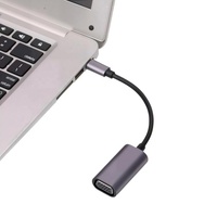 Konverter Adaptor Tipe C ke VGA USB 3.1 ke Adaptor VGA Konverter Video Multi-Layar untuk PC Laptop Desktop