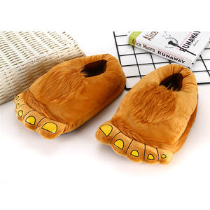 Invierno lindo cálido hogar zapatos creativos <span class=keywords><strong>Hobbit</strong></span> pies de la gente interior piso Zapatillas de algodón - Product Image 6