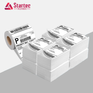 Rouleaux d'étiquettes thermiques carrées <span class=keywords><strong>4x4</strong></span> de haute qualité, étanches, pour bordereaux d'expédition et codes-barres, 100x100, vente en gros - Product Image 4