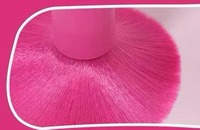 Ensemble de 15 pinceaux de maquillage vegan à poils synthétiques doux avec manches roses en plastique, toucher doux, logo personnalisé/marque privée