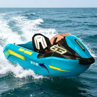 Nuevo Diseño 2026: Bote de Karting Marino de Plástico de Ingeniería, Mini Jet Karting de Alta Velocidad, Acabado Brillante y Duradero