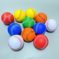 Ballon de baseball souple en mousse PU de 7 cm/9 cm, jouet de sécurité pour l'entraînement, avec logo personnalisé, vente en gros pour enfants