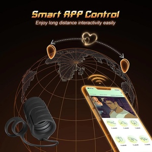 Jouets sexuels masculins pour hommes, vibrateur, <span class=keywords><strong>masturbateur</strong></span> masculin extensible à 9 vibrations avec 2 anneaux péniens, entraîneur de pénis - Product Image 2