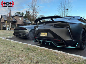 Venta al por mayor <span class=keywords><strong>de</strong></span> piezas <span class=keywords><strong>de</strong></span> fibra <span class=keywords><strong>de</strong></span> carbono PU para Lexus LC500 LC500H: Labio <span class=keywords><strong>de</strong></span> parachoques delantero, Splitter delantero, Difusor trasero, Faldones laterales, Kit <span class=keywords><strong>de</strong></span> carrocería - Product Image 6