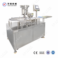 Ligne de production de liquides en poudre pour bouteilles de remplissage d'ampoules Équipement pour flacons Machine de remplissage et de capsulage de petites bouteilles