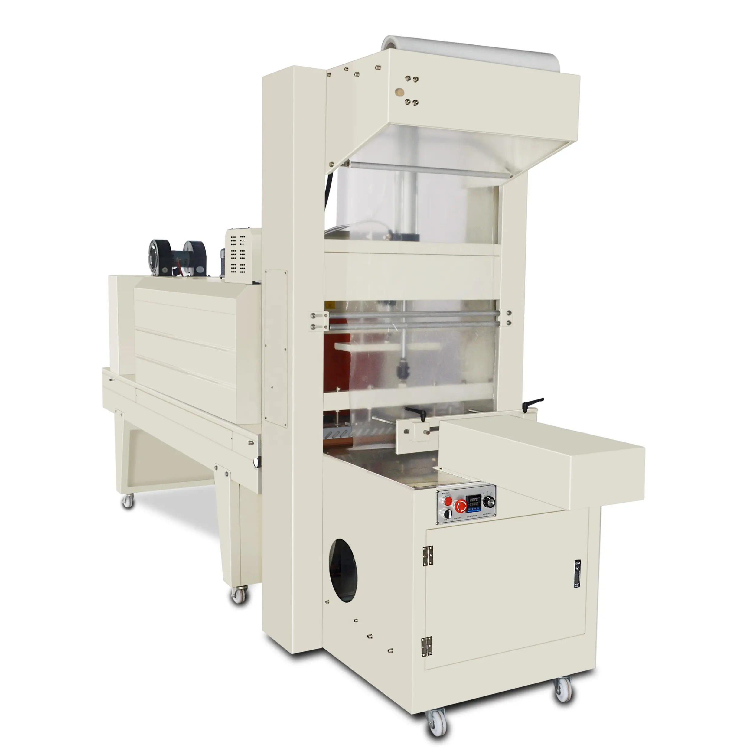 Semi automatic pure water bottles web sealer shrink wrapper thermal shrink packing machine