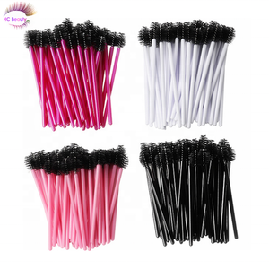 Maskara warna-warni <span class=keywords><strong>Mini</strong></span> sekali pakai aplikator kuas Spoolie tongkat rias untuk ekstensi bulu mata, 50 buah/tas - Product Image 2