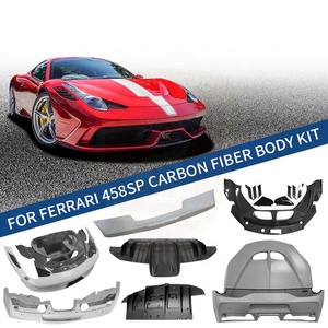 Kit Carrozzeria Completo in Fibra di Carbonio per Ferrari 458 Speciale: Paraurti Anteriore, Diffusore Posteriore, Spoiler, Minigonne Laterali, Cofano Motore - Product Image 2