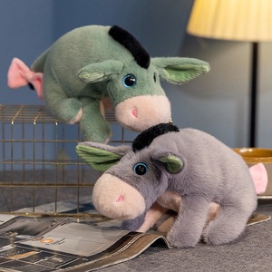Vente flash - Peluche - Compagnon réconfortant - Peluche ultra douce - Animaux de <span class=keywords><strong>la</strong></span> <span class=keywords><strong>ferme</strong></span> - 30 cm - 2 couleurs assorties <span class=keywords><strong>Ânes</strong></span> - Product Image 5