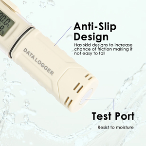 Multi-Function Low Power Data <b>Logger</b> <b>Temperature</b> & Humidity Recorder with Alarm & USB Anti-Slip Design - Product Image 4