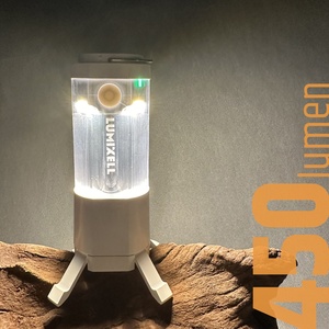 450lm công suất cao <span class=keywords><strong>LED</strong></span> USB C có thể sạc lại IPX5 cắm trại đèn lồng với 4 chế độ từ cơ sở khẩn cấp ngân hàng điện sạc điện thoại - Product Image 2