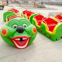 Équipement de parc d'attractions, train amusant pour enfants dans la cour, jeux pour enfants, manège chenille, montagnes russes Wacky Worm à vendre