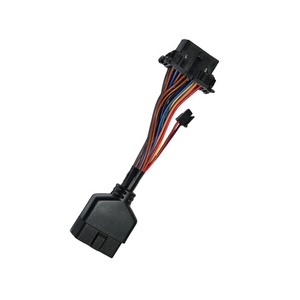 OBDII 16-Pin J1962 erkek kadın 2-Pin konnektör GPS takip kablo adaptörü Splitter Y otomobil teşhis için PTFE otomobiller için - Product Image 2