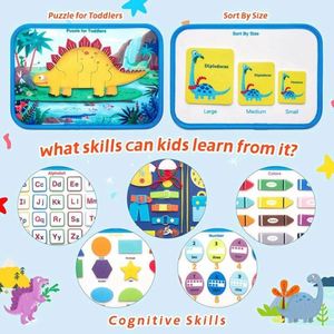 Nuevo Tablero de Actividades Sensoriales para Niños Pequeños, Juguetes Educativos para Viajes, Juguetes Montessori, Libro de Actividades de Fieltro - Product Image 5