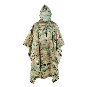 Venta al por mayor táctico 3D camuflaje traje hojas camuflaje capa sigilo traje caza Poncho desierto senderismo aventura capa - Product Image 3
