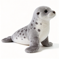 Peluche personnalisée réaliste, peluche phoque gris, animal en peluche, fabricant de peluches sur mesure