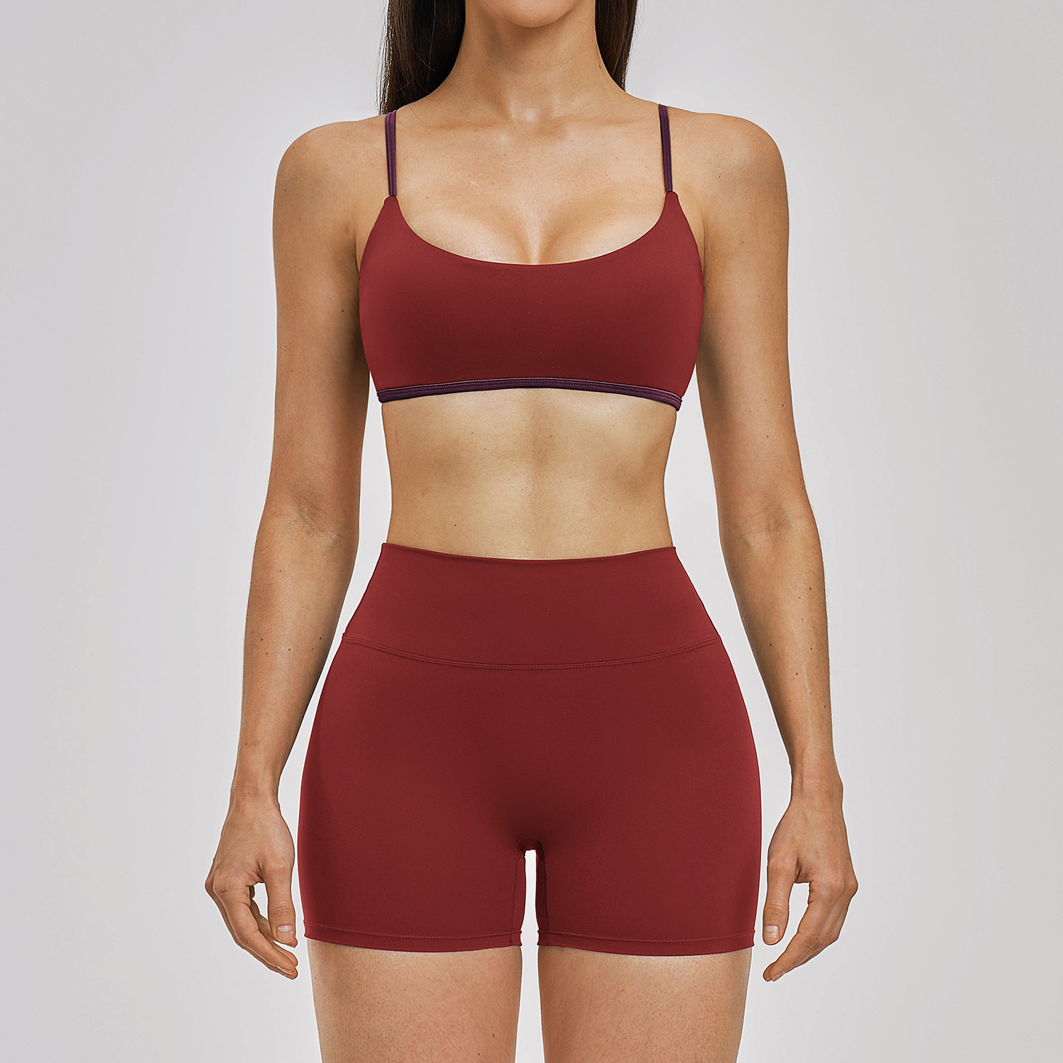 bra+shorts red
