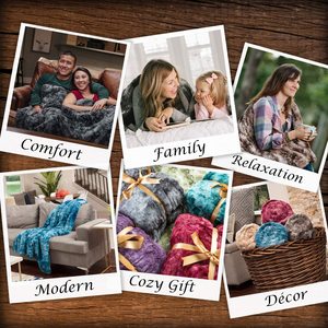 <span class=keywords><strong>Couverture</strong></span> en <span class=keywords><strong>fausse</strong></span> <span class=keywords><strong>fourrure</strong></span>, plaid doux, Super doux, double couche, luxe - Product Image 6