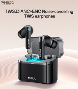 Casque sans fil Yesido BT5.3 ANC+ENC avec contrôle tactile sensible, faible latence, écouteurs sans fil TWS, écouteurs TWS33 - Product Image 2